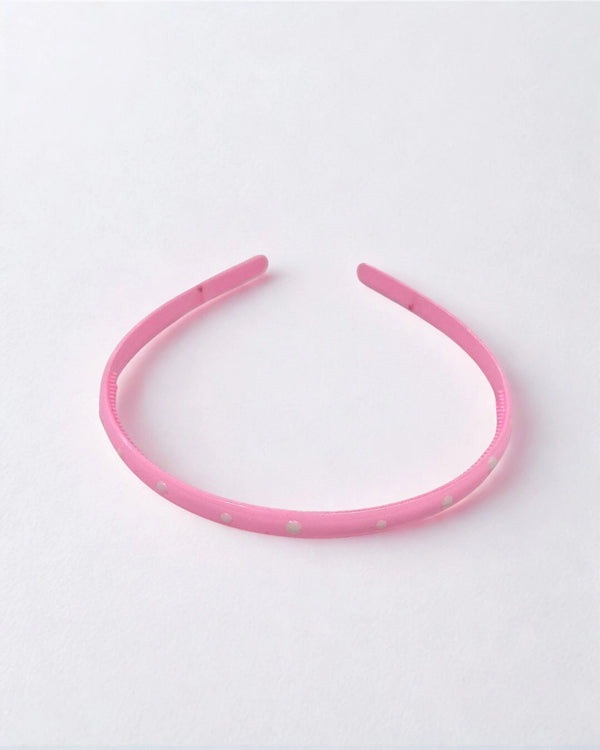 Baby Pink Polka Dot Headband
