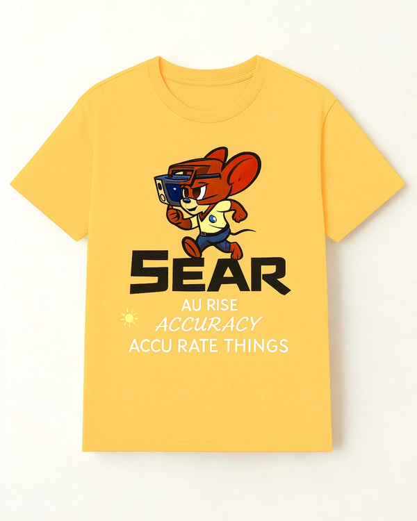 Yellow Graphic Printed Kids’ T-Shirt