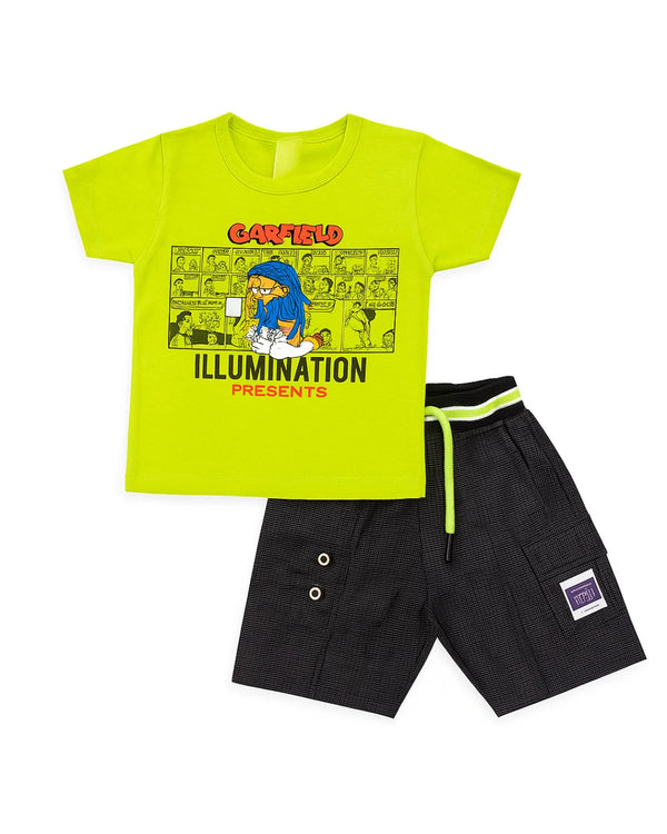 Garfield Boys' T-Shirt & Shorts Set – Fun & Comfortable Kids' Outfit