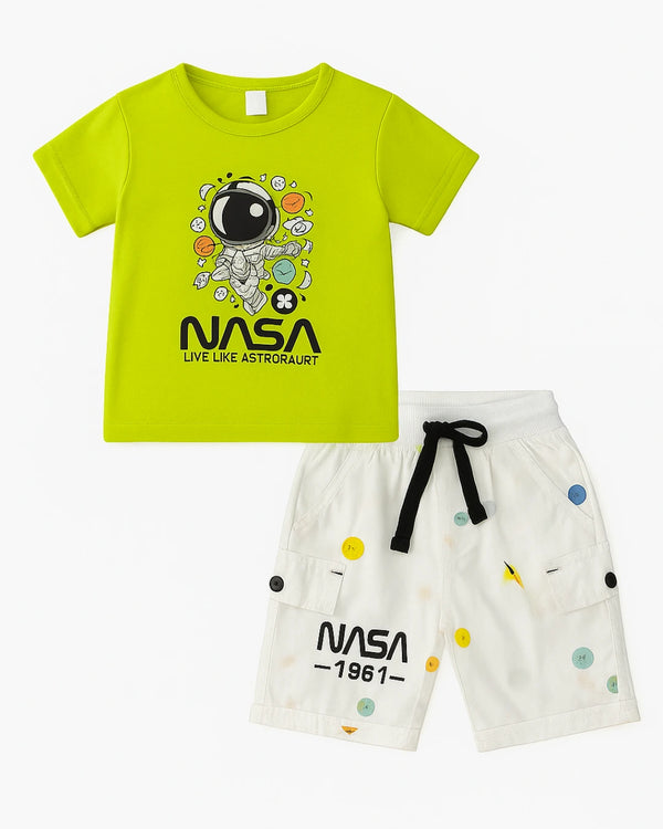 NASA Kids' T-Shirt & Shorts Set – Space-Themed Outfit for Boys