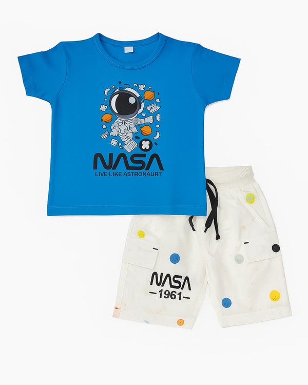 NASA Kids' T-Shirt & Shorts Set – Space-Themed Outfit for Boys