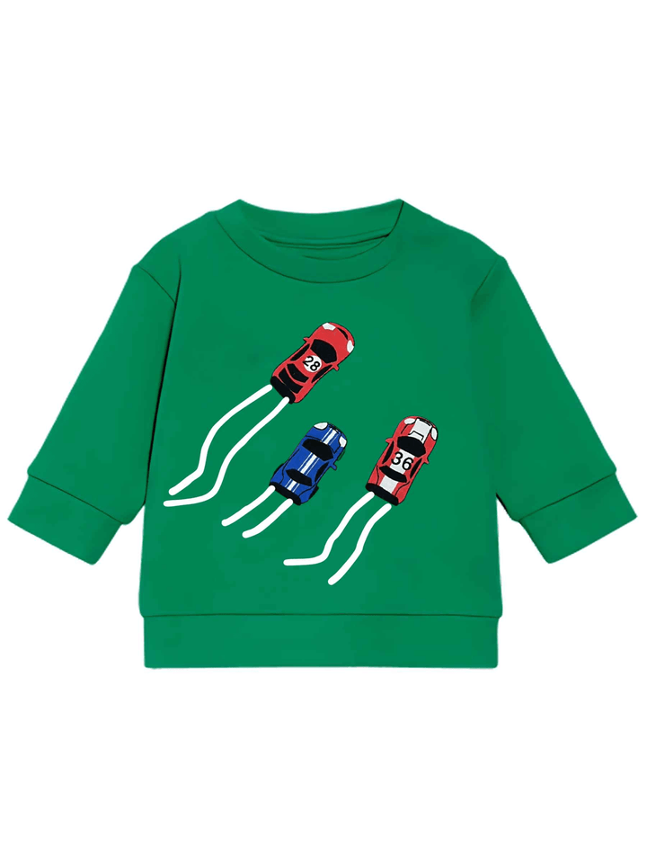 Baby T-Shirt / Baby sweat shirt with racing cars