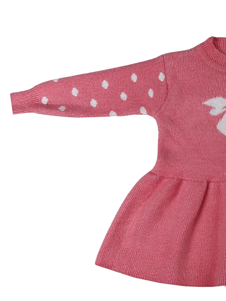 Baby Rabbit wool Frock Style / Baby Girl Sweater Dress