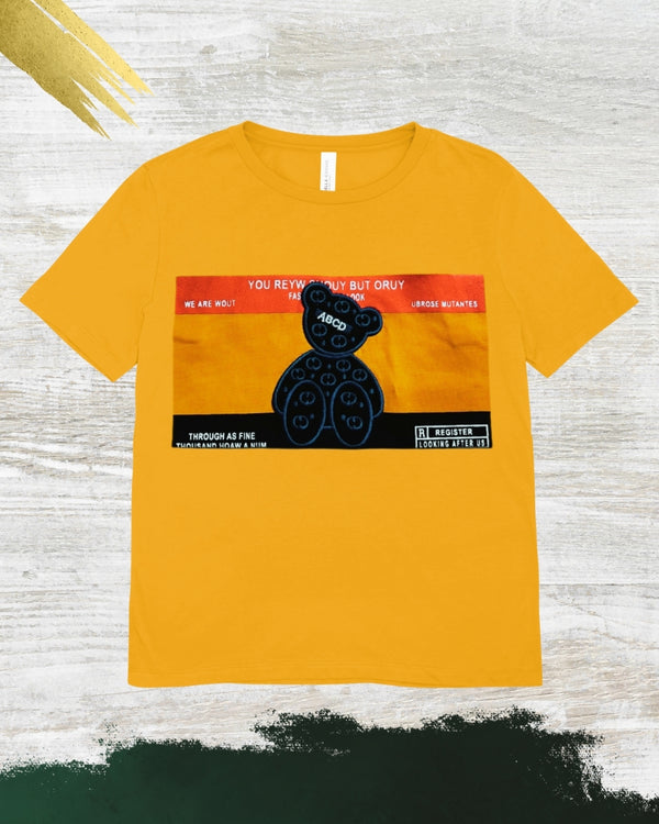 Yellow Graphic Printed Kids’ T-Shirt