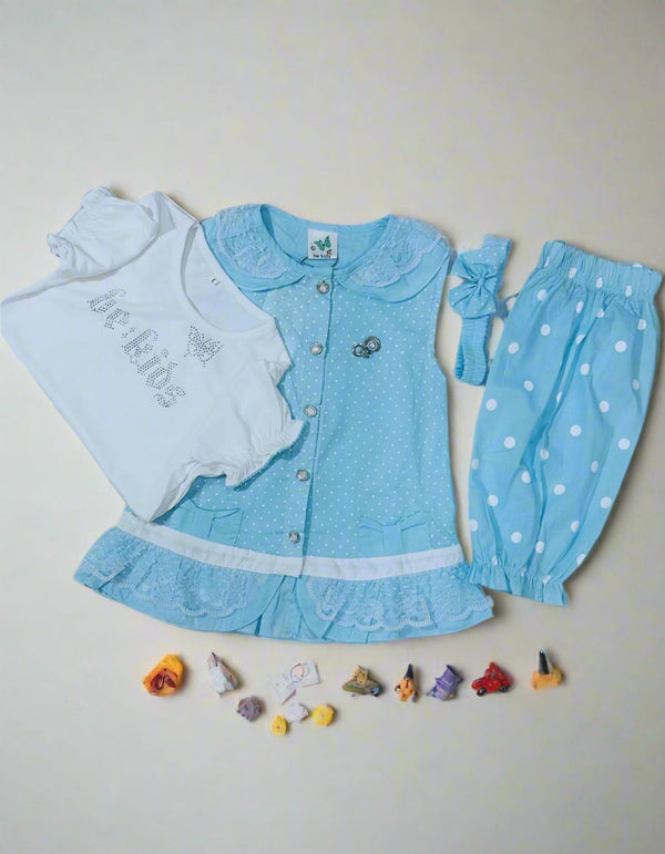 Adorable 4-Piece Baby Girl Outfit Set
