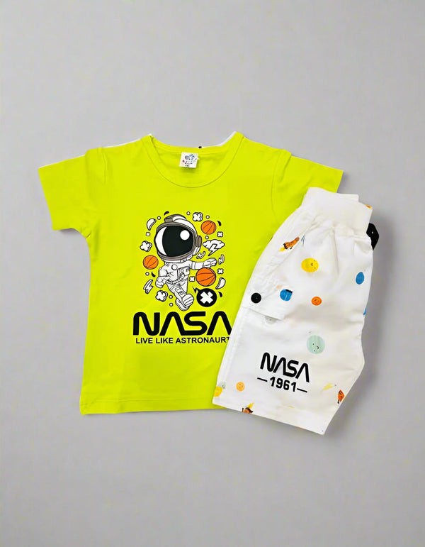 NASA Kids' T-Shirt & Shorts Set – Space-Themed Outfit for Boys