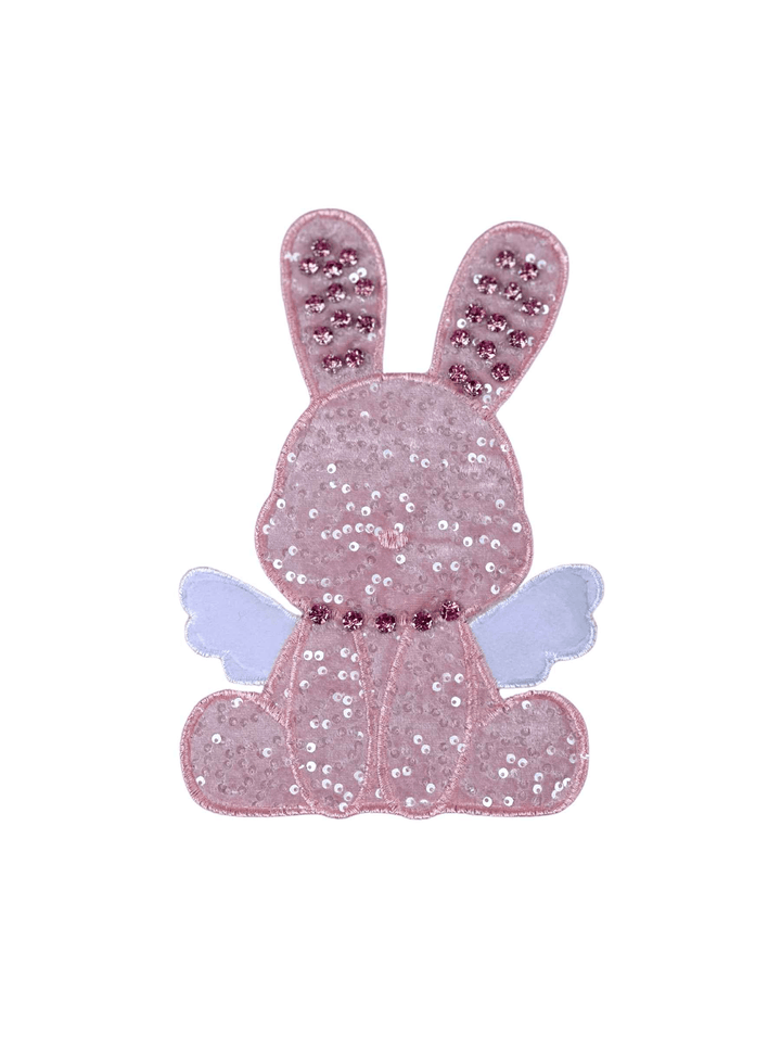 Adorable Baby Jersey with Cute Pink Rabbit & Sparkling Stone-Embellished Ears