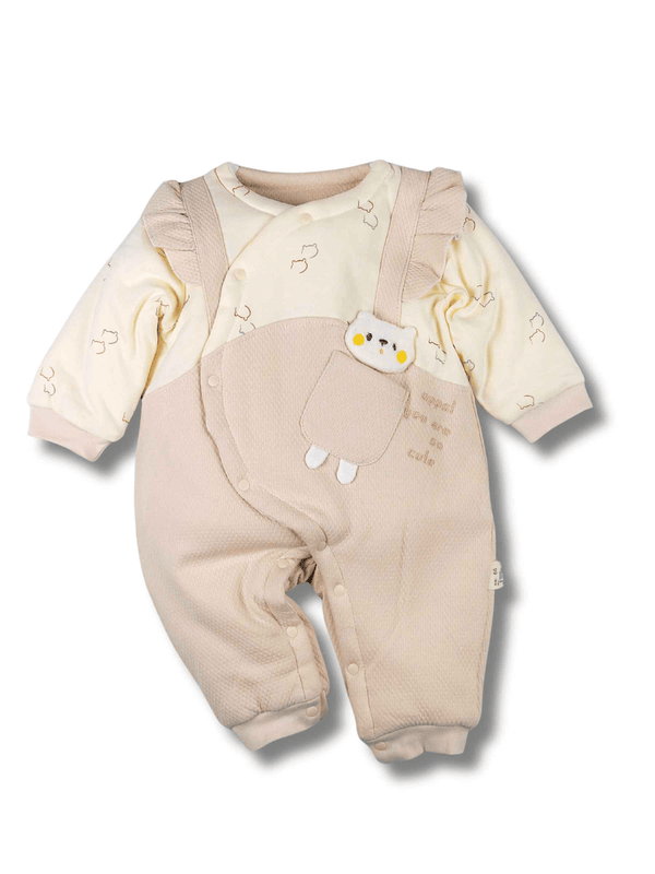 Romper for Baby Boy/Girl with cute teddy pocket