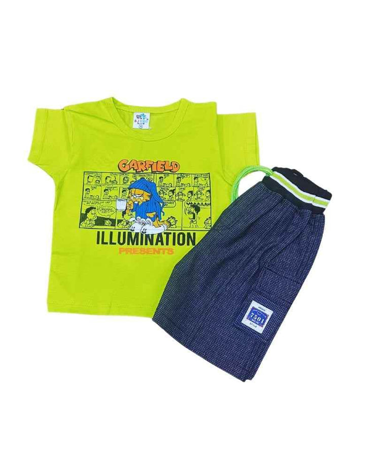 Garfield Boys' T-Shirt & Shorts Set – Fun & Comfortable Kids' Outfit