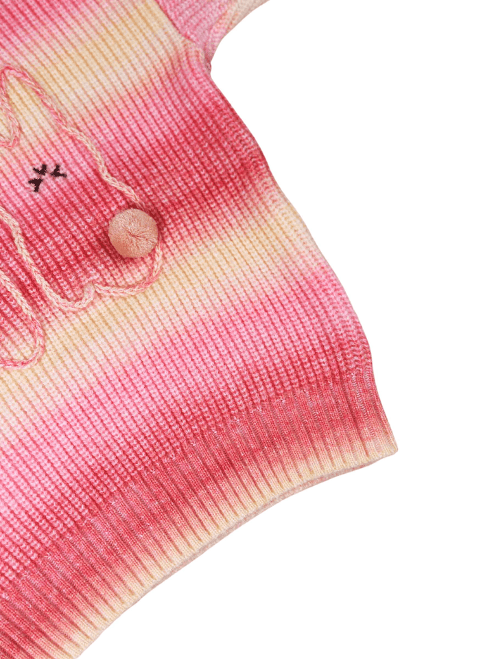 Adorable Baby Jersey with Two Woven Rabbits on Front