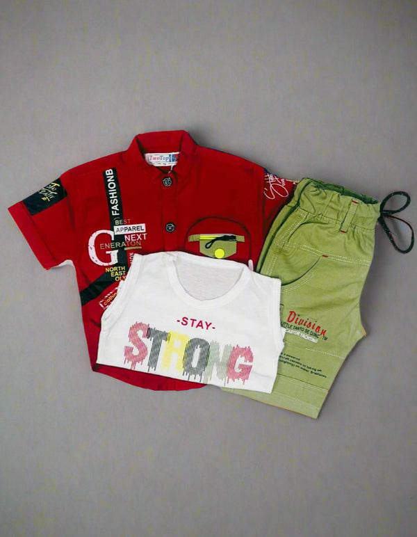 Stylish Boys' 3-Piece Outfit Set - Benashe