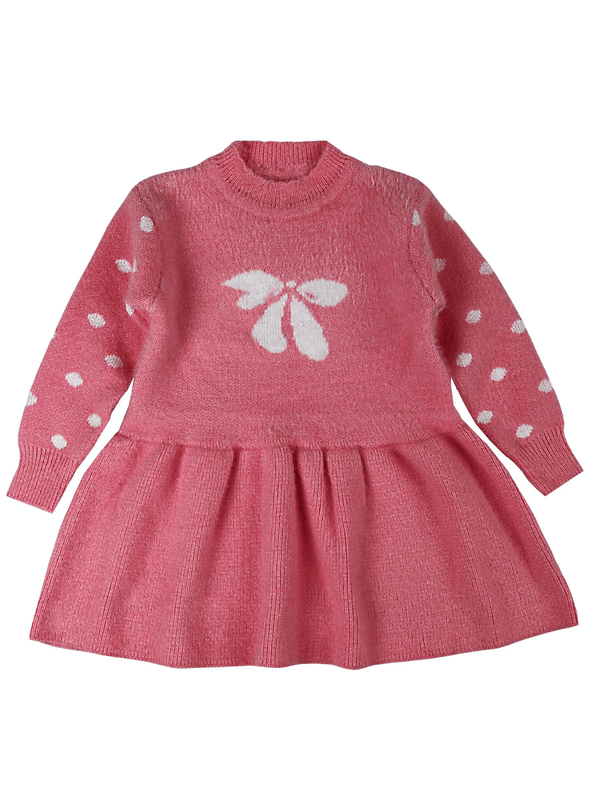 Baby Rabbit wool Frock Style / Baby Girl Sweater Dress