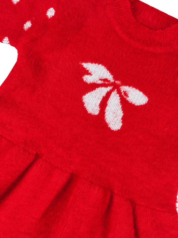Baby Rabbit wool Frock Style / Baby Girl Sweater Dress