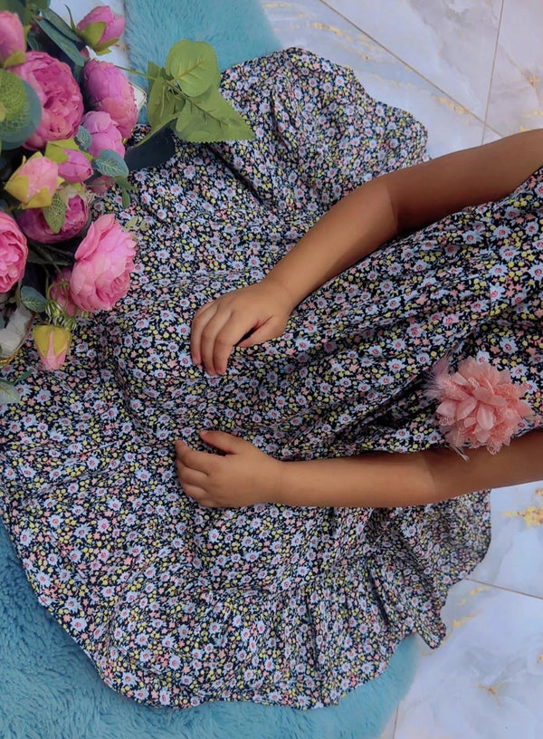 Cotton Floral Print Frock