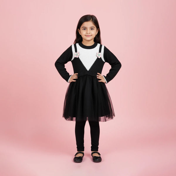 Cute rabbit wool Frock.