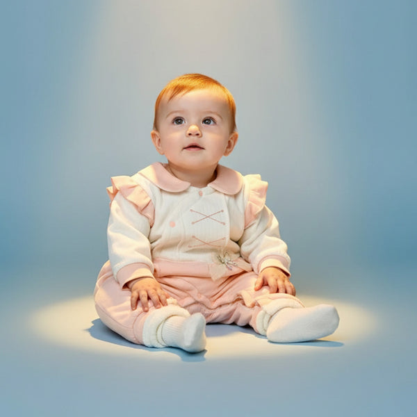 Romper for Baby Girl with beautiful bow at waist line