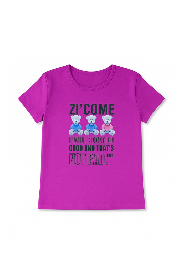Trendy Girls' Purple T-Shirt