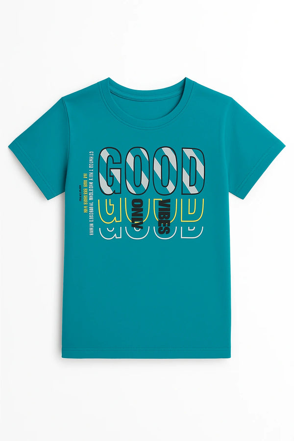 Blue Graphic Printed Kids’ T-Shirt