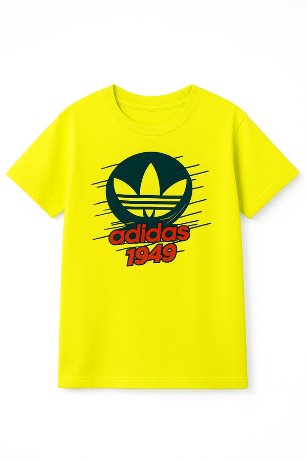 Bold Yellow Kids Boidas 1949 Summer T-Shirt