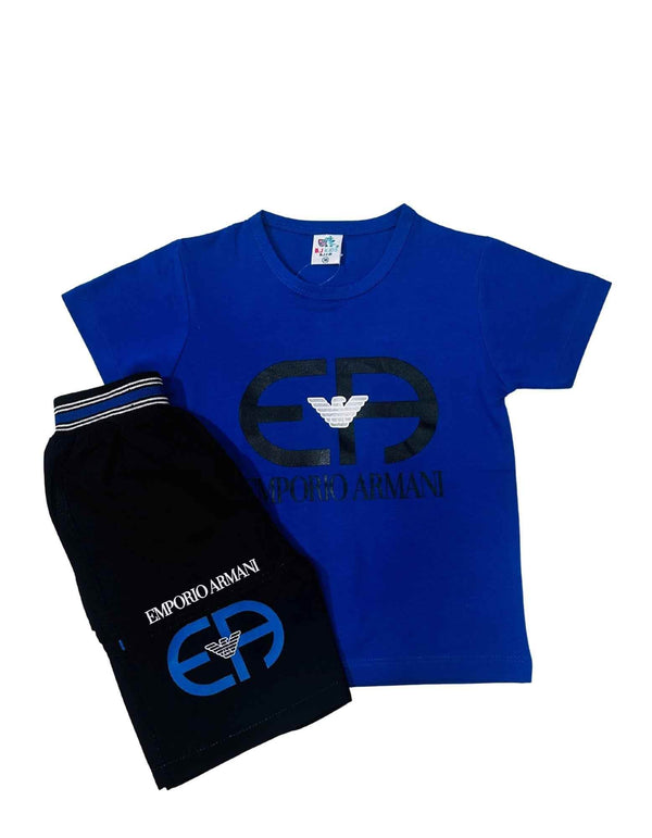 Emporio Armani Kids' T-Shirt & Shorts Set – Stylish & Comfortable