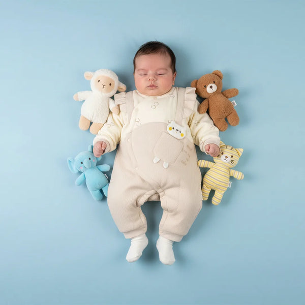 Romper for Baby Boy/Girl with cute teddy pocket