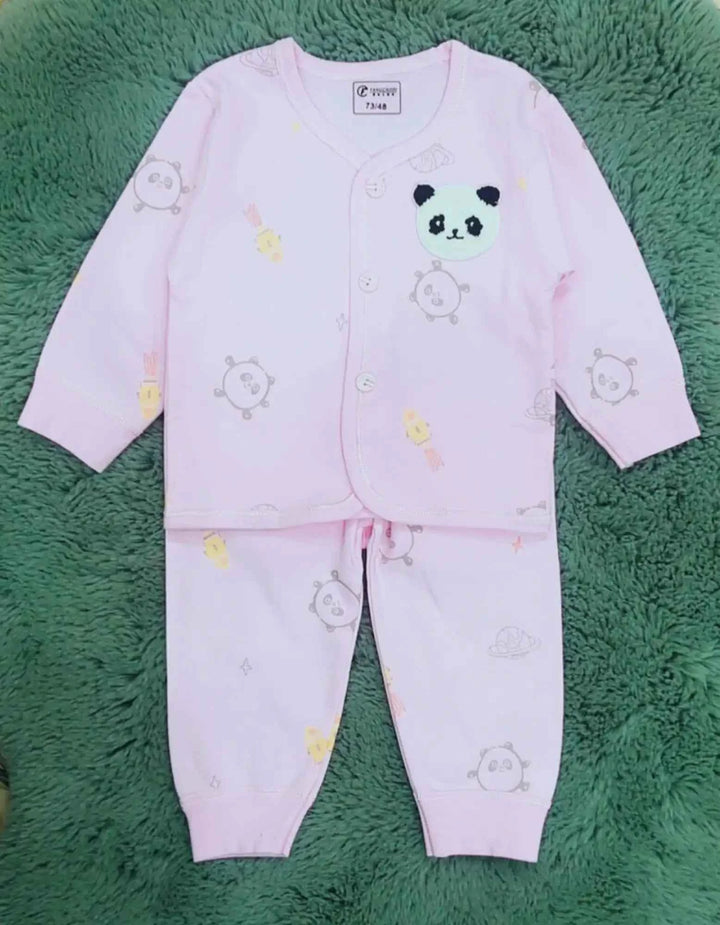 Pack of 3 Panda Space Baby Sleepsuit