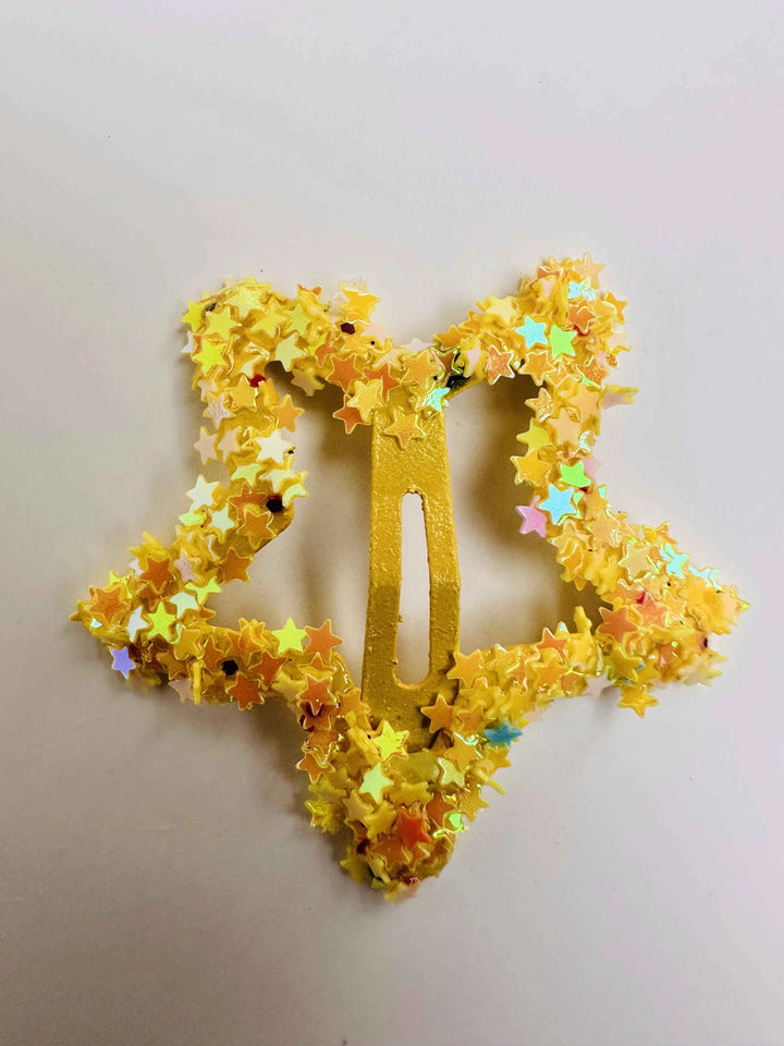Pack of 5 Star Glitter Hair Clips