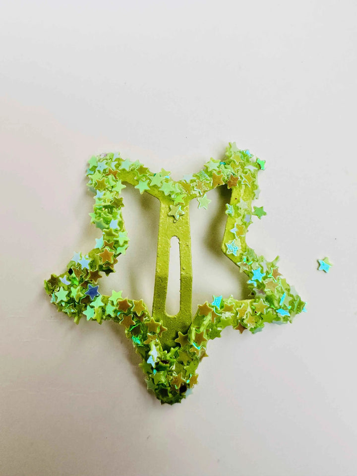 Pack of 5 Star Glitter Hair Clips